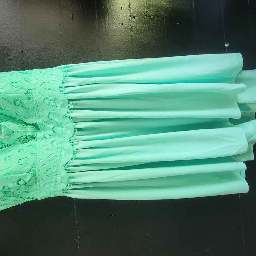 Mint Green Lace Top